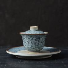Load image into Gallery viewer, Handmade "Gai Wan "160ml, Qinghuaci, Blue and White China Porcelain from Jingde Town. Gaiwan. - King Tea Mall - photo 2