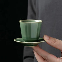 Load image into Gallery viewer, Handmade Yue Kiln Green Porcelain 100ml "Gai Wan",  50ml "Tea Cup" Gaiwan teacup tea wares teasers gongfu tea 