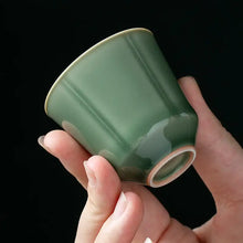 Load image into Gallery viewer, Handmade Yue Kiln Green Porcelain 100ml "Gai Wan",  50ml "Tea Cup" Gaiwan teacup tea wares teasers gongfu tea 