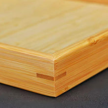 將圖片載入圖庫檢視器 Large Half Bamboo Tea Tray Square Saucer / Board