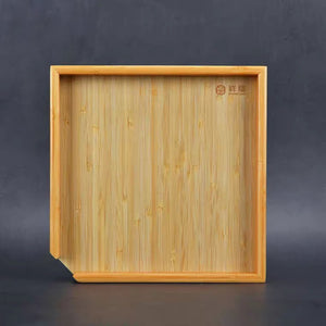Large Half Bamboo Tea Tray Square Saucer / Board