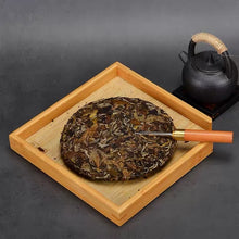 Cargar imagen en el visor de la galería, Large Half Bamboo Tea Tray Square Saucer / Board