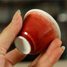 Load image into Gallery viewer, "Ji Hong" Rain Red Glaze Porcelain, Tea Cup - King Tea Mall