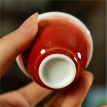 Load image into Gallery viewer, "Ji Hong" Rain Red Glaze Porcelain, Tea Cup - King Tea Mall