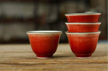 Load image into Gallery viewer, "Ji Hong" Rain Red Glaze Porcelain, Tea Cup - King Tea Mall