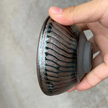 Load image into Gallery viewer, JianZhan Tiao Dao You Di (Jumping Knife Oil Drip) Tea Cup, KTM003 - photo 3
