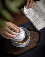 Load image into Gallery viewer, Jingdezhen Qing Hua Ci (Blue &amp; White Porcelain) Gaiwan 140 CC /175 CC, Tea Cup 3 - photo 8