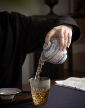 Load image into Gallery viewer, Jingdezhen Qing Hua Ci (Blue &amp; White Porcelain) Gaiwan 140 CC /175 CC, Tea Cup 3 - photo 9