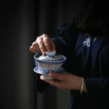Load image into Gallery viewer, Jingdezhen Qing Hua Ci (Blue &amp; White Porcelain) Tea Cup 35 CC, Gaiwan 140 CC /17 - photo 8