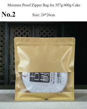 Load image into Gallery viewer, Moisture Proof Zipper Bag for Storing Puerh Tea 200g / 357g / 500g Cake - King Tea Mall