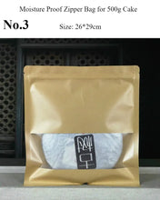 Load image into Gallery viewer, Moisture Proof Zipper Bag for Storing Puerh Tea 200g / 357g / 500g Cake - King Tea Mall