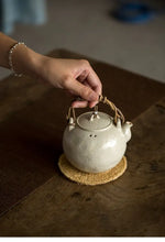 Load image into Gallery viewer, Natural Loofah Pad with Diameter 7cm, 9cm, 11cm for Yixing Teapot, Cup, Gaiwan,  - photo 5