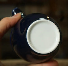 Load image into Gallery viewer, Ocean Blue Glaze GongDaoBei Ceramic Pitcher, 150cc, Strainer / Filter - photo 2