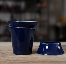 Load image into Gallery viewer, Ocean Blue Glaze GongDaoBei Ceramic Pitcher, 150cc, Strainer / Filter - photo 4