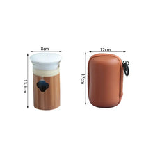 將圖片載入圖庫檢視器 Portable Traveling Tea Sets, Porcelain &amp; Bamboo &amp; Glass, 5 Variations - photo 4