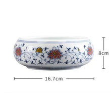 Load image into Gallery viewer, "Qing Hua Ci" (Blue and White Porcelain) Twining Lotus Pattern Tea Pot - King Tea Mall