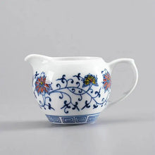 Load image into Gallery viewer, "Qing Hua Ci" (Blue and White Porcelain) Twining Lotus Pattern Tea Pot - King Tea Mall