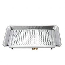 Load image into Gallery viewer, Rectangle Stainless Steel Tea Tray / Saucer / Board with Water Tank and Water Outlet 3 Variations - King Tea Mall