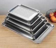 Load image into Gallery viewer, Rectangle Stainless Steel Tea Tray with Water Tank 5 Variations - photo 2