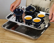 Load image into Gallery viewer, Rectangle Stainless Steel Tea Tray with Water Tank 5 Variations - photo 3