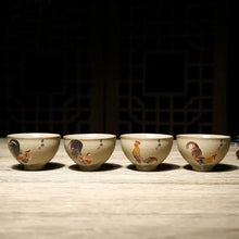 Load image into Gallery viewer, Rough Pottery Ji Gang Bei (Rooster Cup) Tea Cup 2 Sets Variations Teawares - photo 5