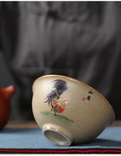 Load image into Gallery viewer, Rough Pottery Ji Gang Bei (Rooster Cup) Tea Cup 2 Sets Variations Teawares - photo 8