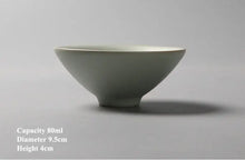 Load image into Gallery viewer, Ru Yao Kiln Porcelain, Dou Li (Rain Hat) Tea Cup, 80ml - photo 3