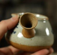 Load image into Gallery viewer, Rustic Porcelain GongDaoBei (Pitcher) 160cc, 3 Paterns' Caligraphy Painting. - photo 4
