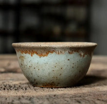 Load image into Gallery viewer, Rustic Porcelain Tea Cup, 40cc, Lotus
