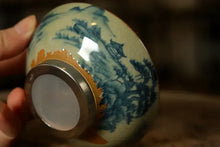 Load image into Gallery viewer, Rustic Pottery Porcelain Cha Lou Strainer with Traditional Patterns - photo 10