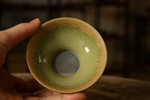 Load image into Gallery viewer, Rustic Pottery Porcelain Cha Lou Strainer with Traditional Patterns - photo 7