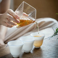 Load image into Gallery viewer, Sweet White Porcelain Gaiwan 120ml  / Pitcher 250ml / Cup 55ml, Blue Circle White Body - King Tea Mall
