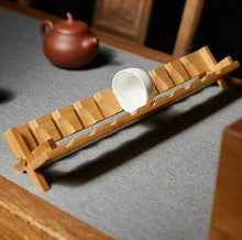 Load image into Gallery viewer, Tea Cup Stand Bamboo Made - King Tea Mall