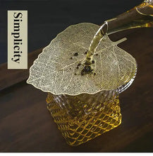 Load image into Gallery viewer, Tea Strainer "Leaf" Stainless Steel Filter Two Color Variations - King Tea Mall
