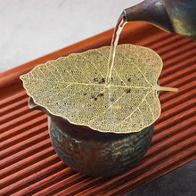 Load image into Gallery viewer, Tea Strainer "Leaf" Stainless Steel Filter Two Color Variations - King Tea Mall