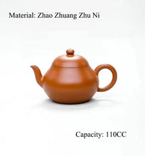 Load image into Gallery viewer, Yixing " Li Xing " Teapot 110CC "Zhao Zhuang Zhu Ni" Mud - King Tea Mall