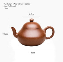 Load image into Gallery viewer, Yixing "Li Xing" (Pear Style) Teapot in Jiang Po Ni Clay - King Tea Mall - photo 2