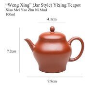 Load image into Gallery viewer, Yixing "Weng Xing" (Jar Style) Teapot 100ml, Xiao Mei Yao Zhu Ni Mud. - King Tea Mall - photo 2